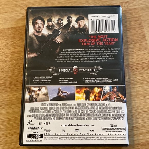 Expendables DVD w/Stallone & Many Great Stars - Picture 2 of 5